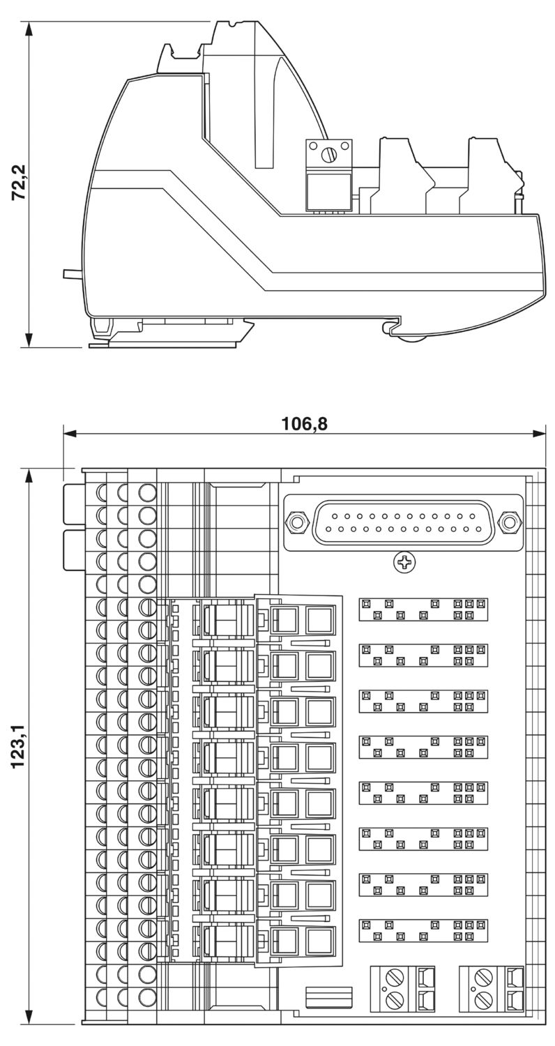 VIP/S/D25M/BASE 1-8/L/C/EX - Base module - 2906595 | Phoenix