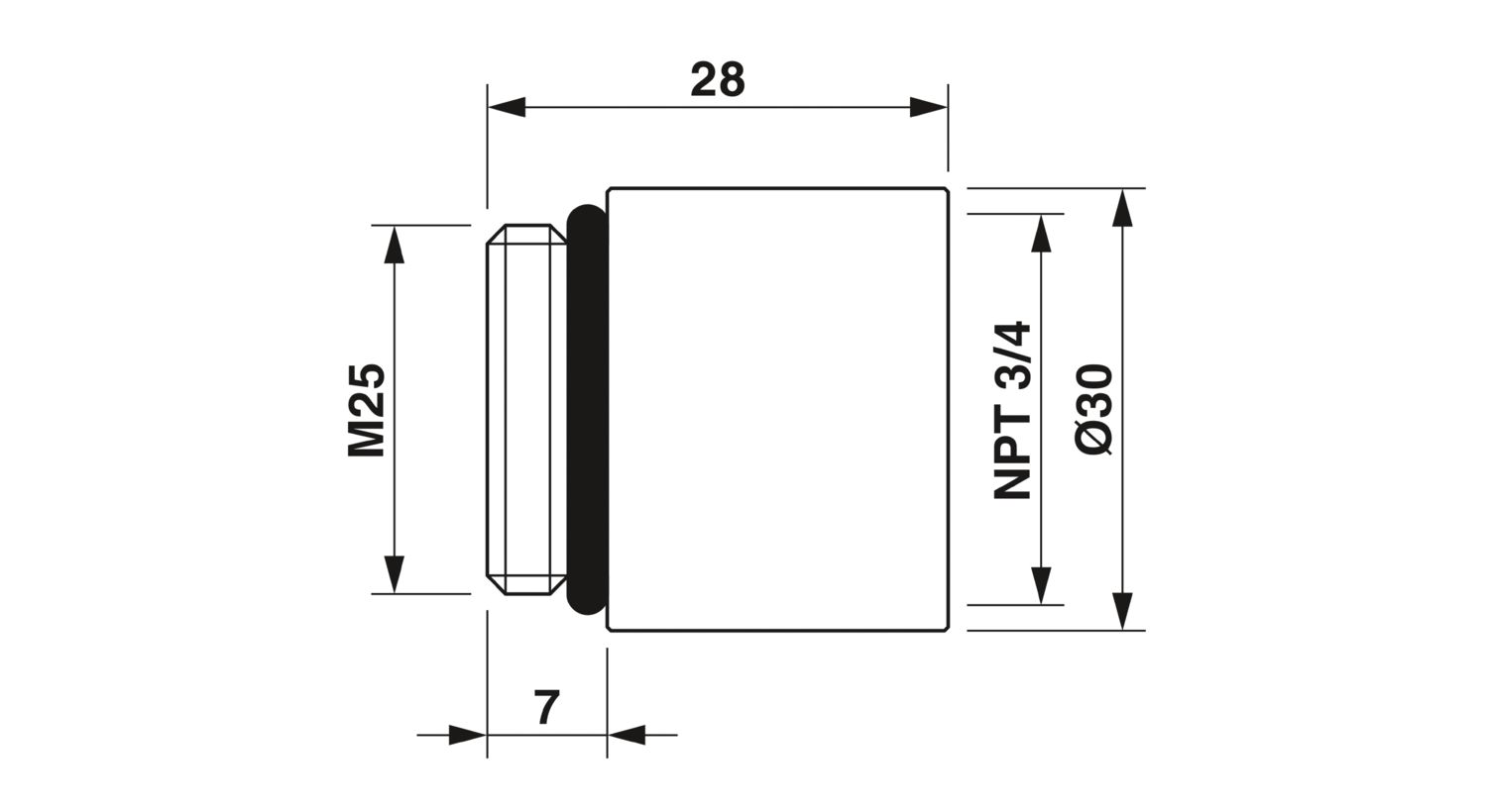 HC-NPT-3/4-M25 - Adapter - 1686850 | Phoenix Contact HC-NPT-3/4-M25 - Adapter - 1686850 | Phoenix Contact