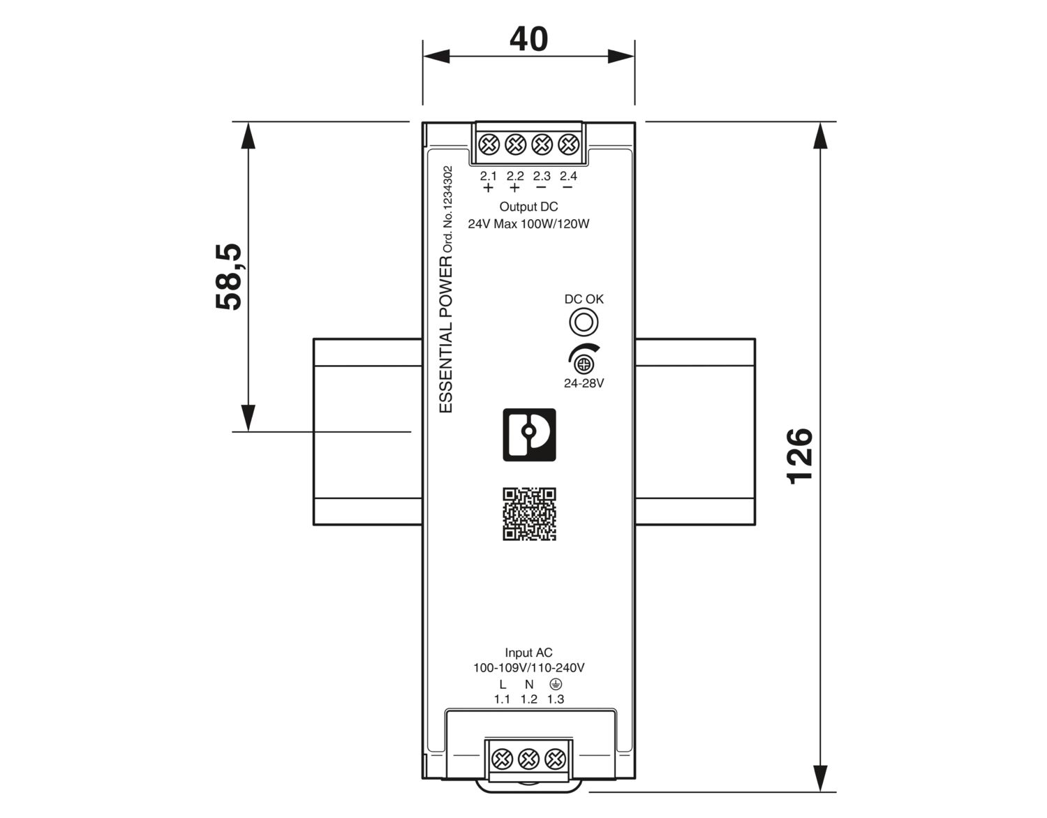PS-EE-2G/1AC/24DC/120W/SC - 電源 - 1234302 | Phoenix Contact PS-EE-2G/1AC/24DC/120W/SC - 電源 - 1234302 | Phoenix Contact