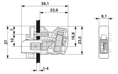 穿墙端子-UW 4-POT-SCM/S