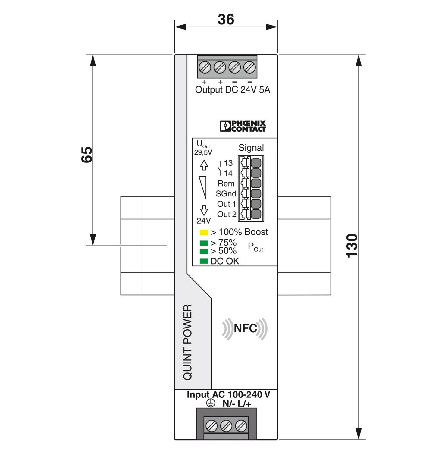 QUINT4-PS/1AC/24DC/5 - Power supply - 2904600 | Phoenix Contact QUINT4-PS/1AC/24DC/5 - Power supply - 2904600 | Phoenix Contact