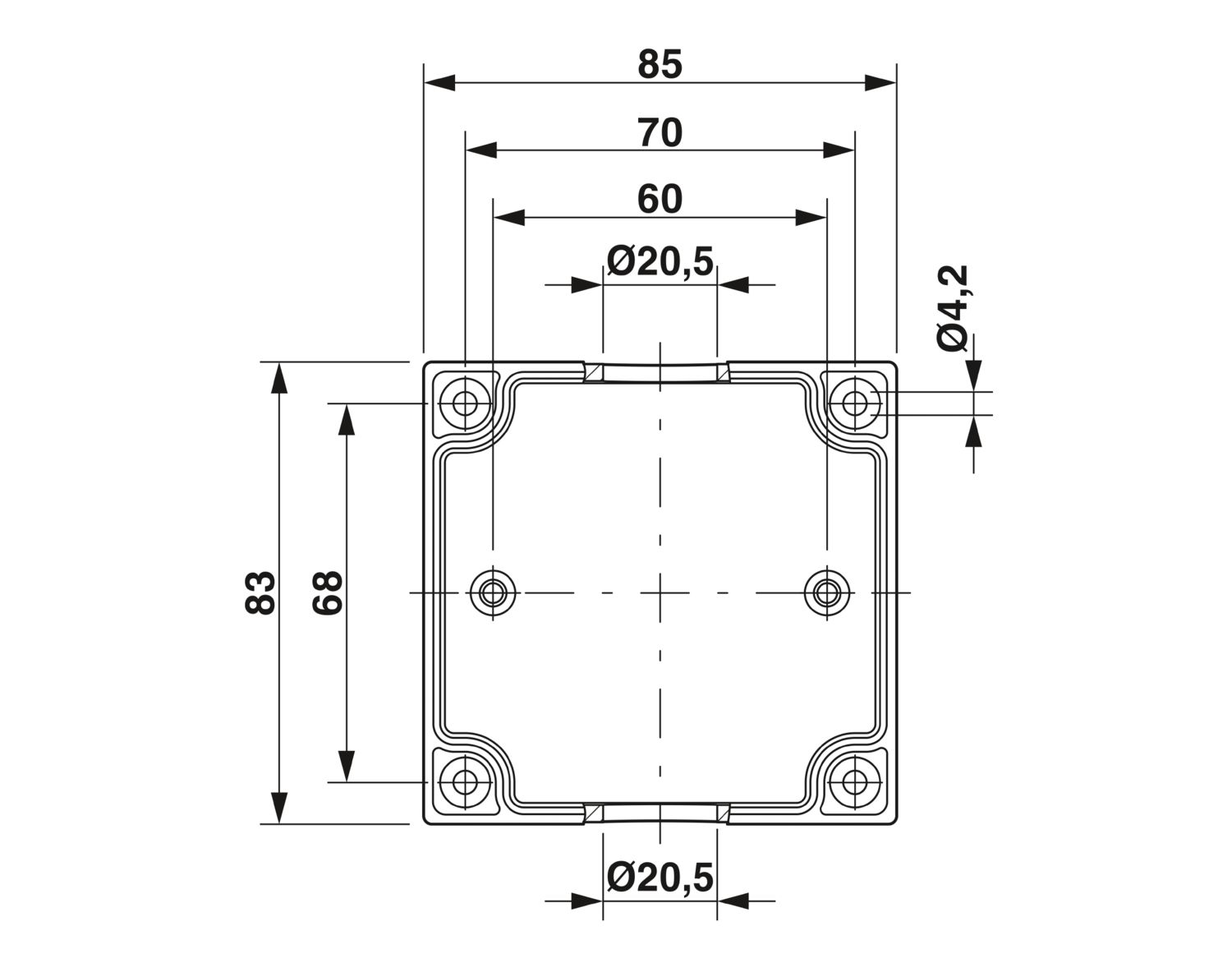 E AB A 85X83X60 6MPT - ジャンクションボックス - 3001998 E AB A 85X83X60 6MPT - ジャンクションボックス - 3001998