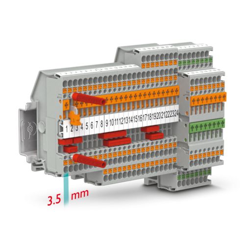 Disconnect and knife disconnect terminal blocks