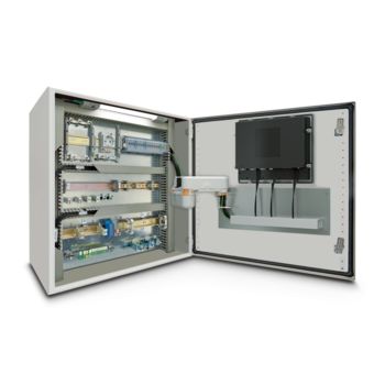 Open control cabinet