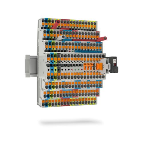 Feed-through terminal blocks, multi-conductor terminal blocks, and 