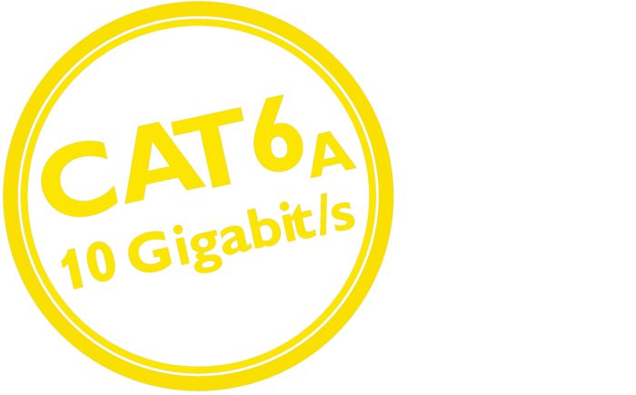 Omologati per l'uso industriale: CAT6A
