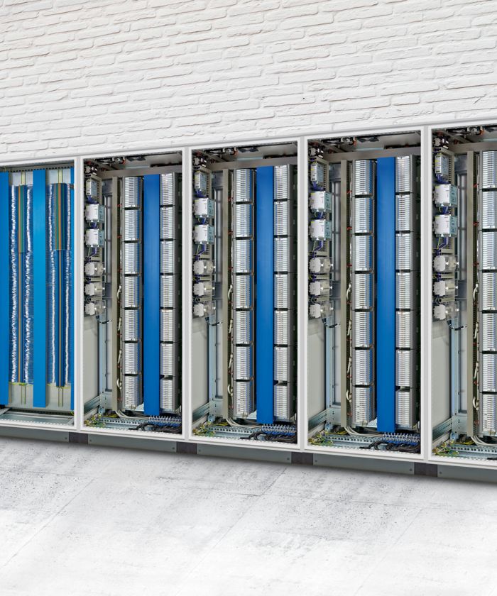 Control cabinets for classic I/O signal marshalling with Termination Carrier