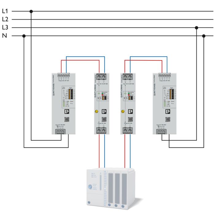 Structure of a redundant system 