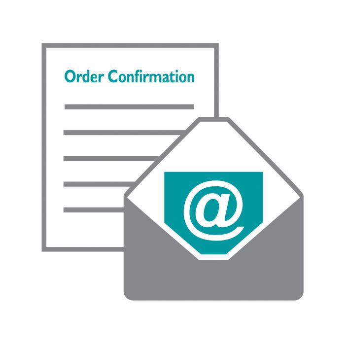 Sample order confirmation