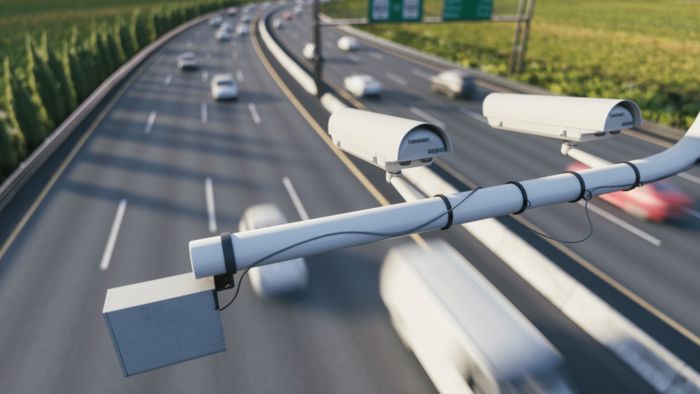 Videoovervågningskameraer på motorvejen
