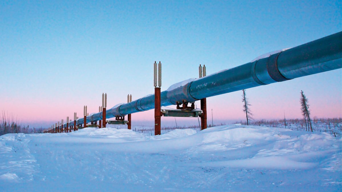 Pipeline in a winter environment