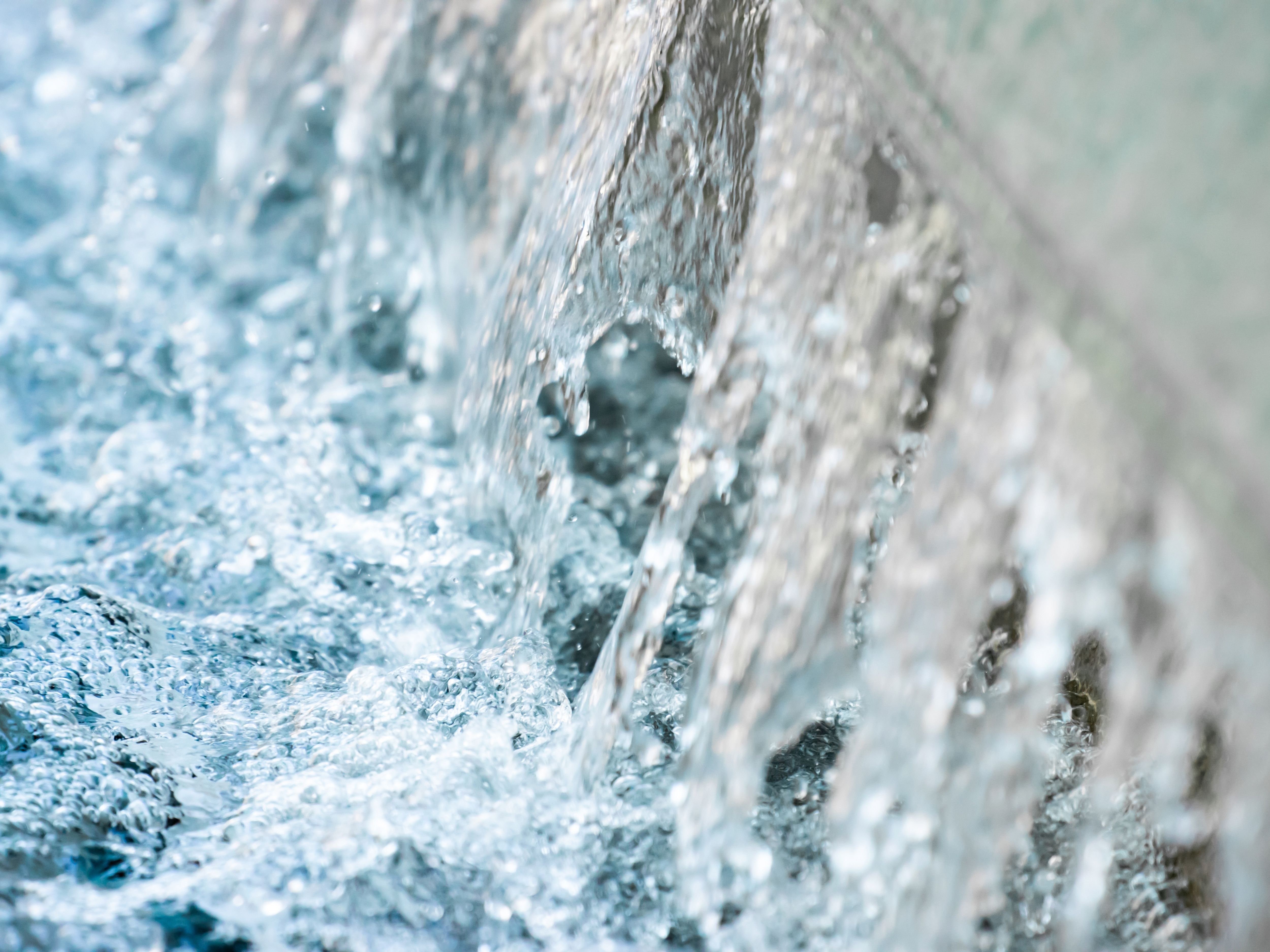 Drinking water in a water treatment plant