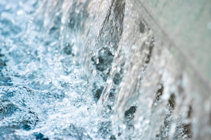 Drinking water in a water treatment plant