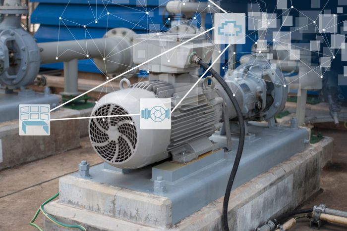 Moteur dans une installation de l'industrie des process