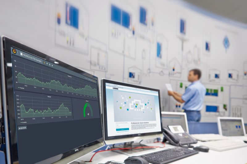 Predictive maintenance data on screens