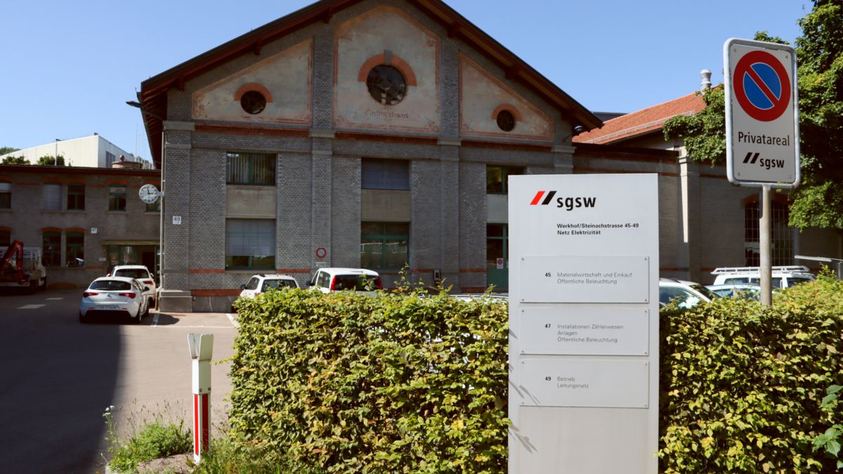 St. Gallen Stadtwerke municipal utility company building