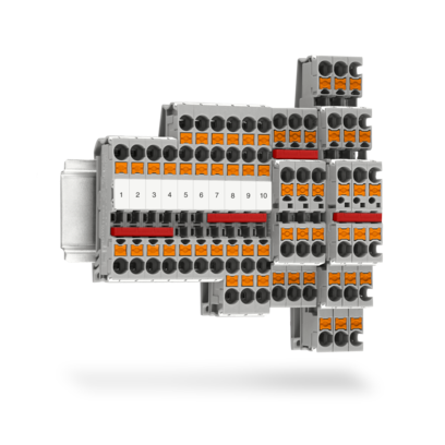Blocuri terminale de trecere, blocuri terminale multi-conductor și blocuri terminale multi-nivel