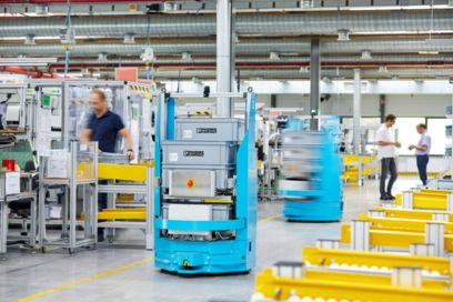 AGV at the Blomberg production site