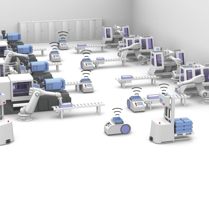 AGVs in production