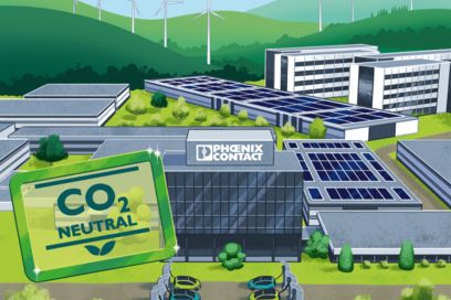 Cover image of the Smart realization of the Net Zero Factory brochure