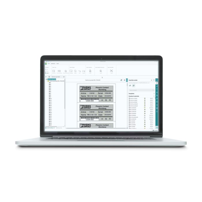 Template Designer in the MARKING system software