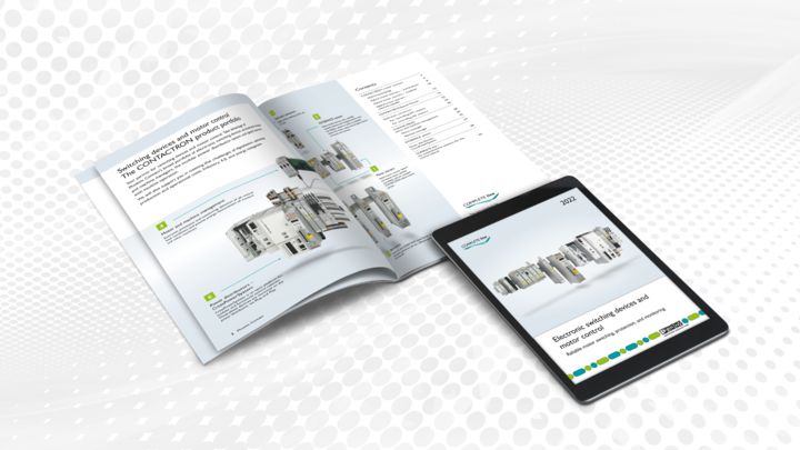 Photo de couverture de la brochure de produits Contacteurs électroniques et démarreurs moteur