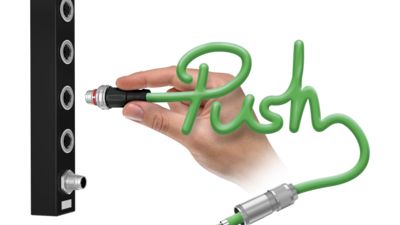 La conexión Push-Lock se realiza en el bloqueo rápido Push-Pull