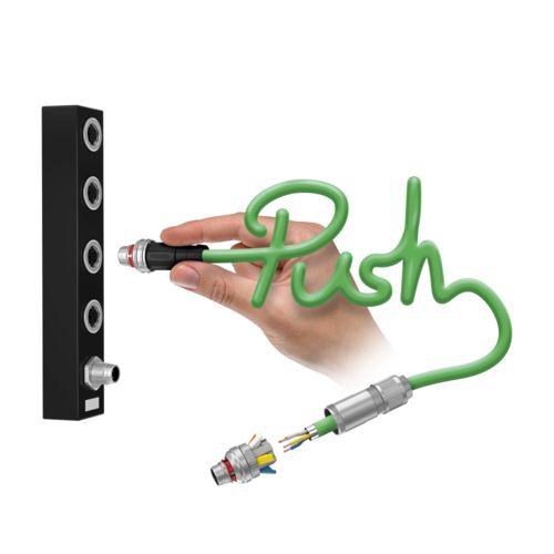 La connessione Push-Lock combinata con il bloccaggio rapido Push-Pull