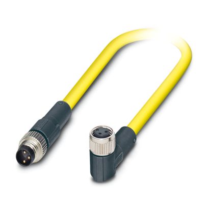 SAC-3P-M8MS/ 0,5-542/M8 FR BK - Sensor-/Aktor-Kabel