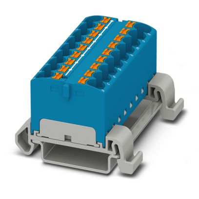 PTFIX 18X4-NS35A BU - Distribution block (3273704)