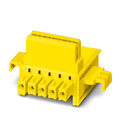 DIN导轨总线连接器-ME 22,5 TBUS 1,5/ 5-ST-3,81 YE