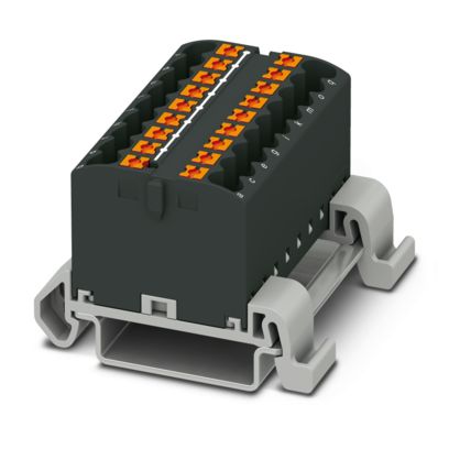 PTFIX 18X2,5-NS35A BK - Distribution block (3273190)