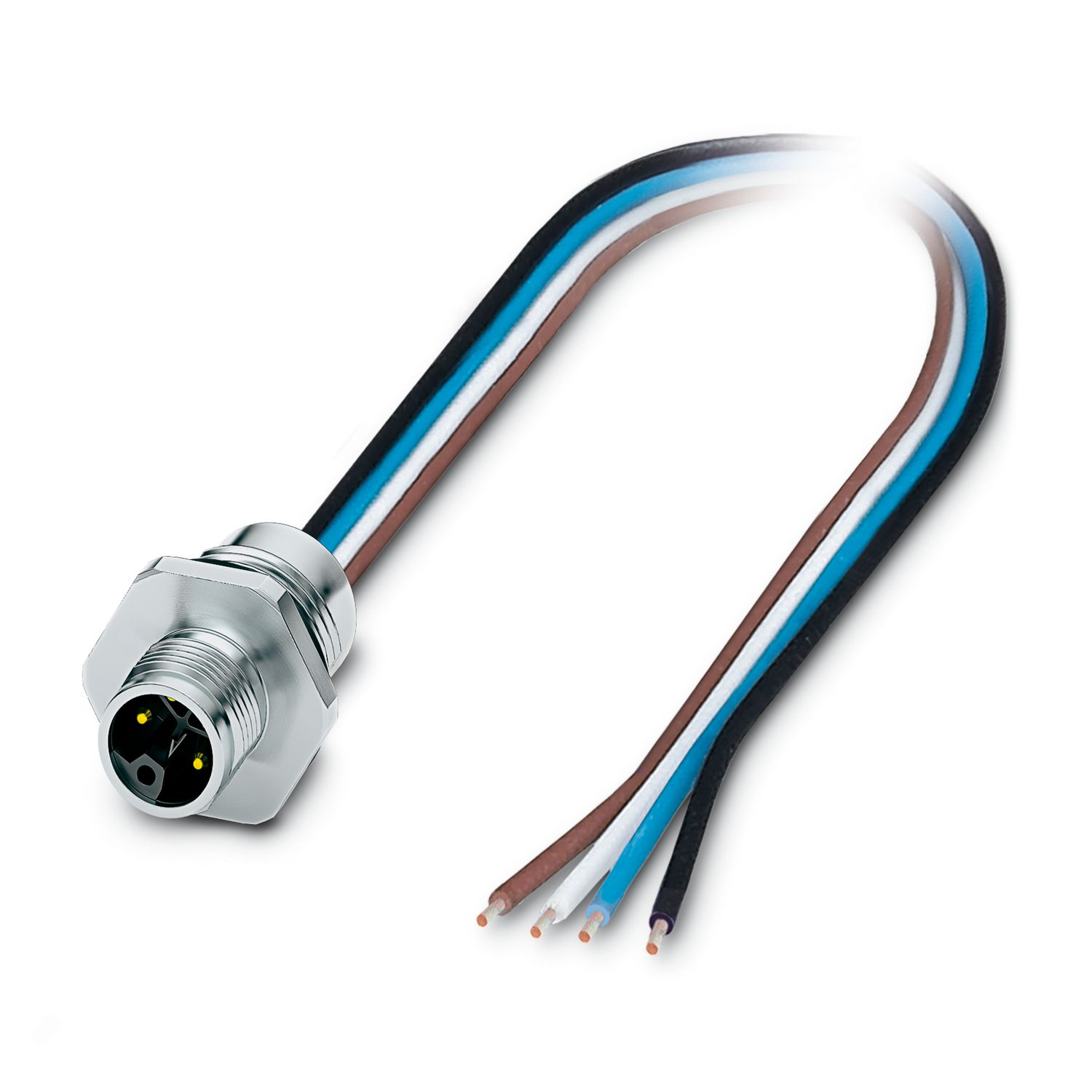 SACC-E-M12MSL-4CON-M16XL/1,0-US - Device connector front mounting - 1329927 | Phoenix Contact SACC-E-M12MSL-4CON-M16XL/1,0-US - Device connector front mounting - 1329927 | Phoenix Contact