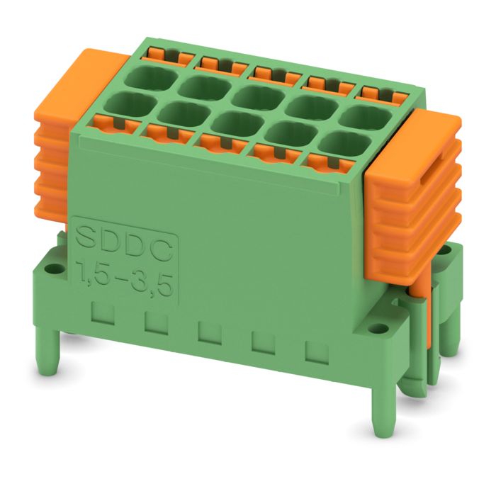 Connecteurs à insertion directe à doubles rangées avec raccordement à ressort Push-in (SDDC 1,5)