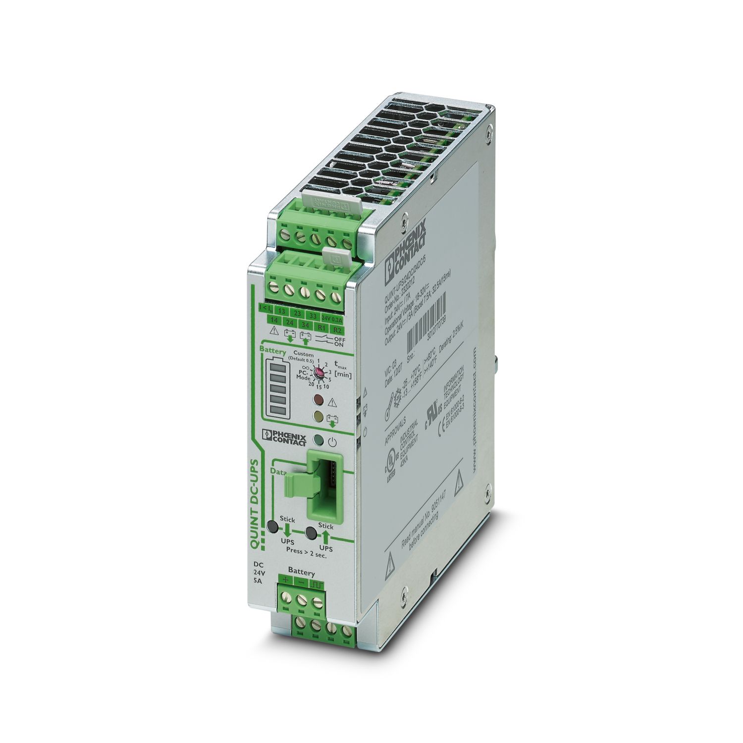 Bộ sạc ắc quy Phoenix Contact - QUINT-UPS/24DC/24DC/5 - Uninterruptible power supply 2320212