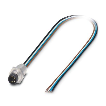 SACC-E-M 8MS-4CON-M8/0,5 - Device connector front mounting (1500347)