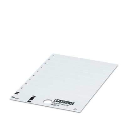 US-EMP (17X15) SR CUS - Einrastschildchen