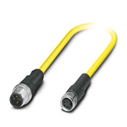 SAC-4P-M12MS/ 0,5-542/M8 FS BK - Sensor/actuator cable - 1406216 