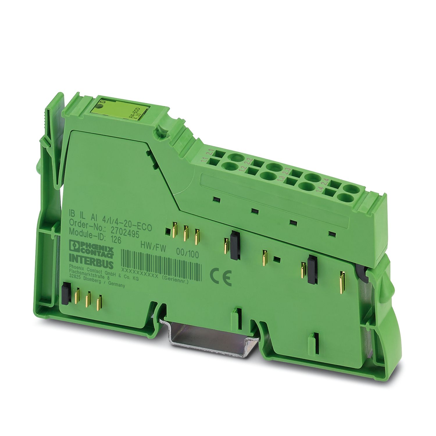 IB IL AI 4/I/4-20-ECO - Analog module - 2702495 | Phoenix IB IL AI 4/I/4-20-ECO - Analog module - 2702495 | Phoenix
