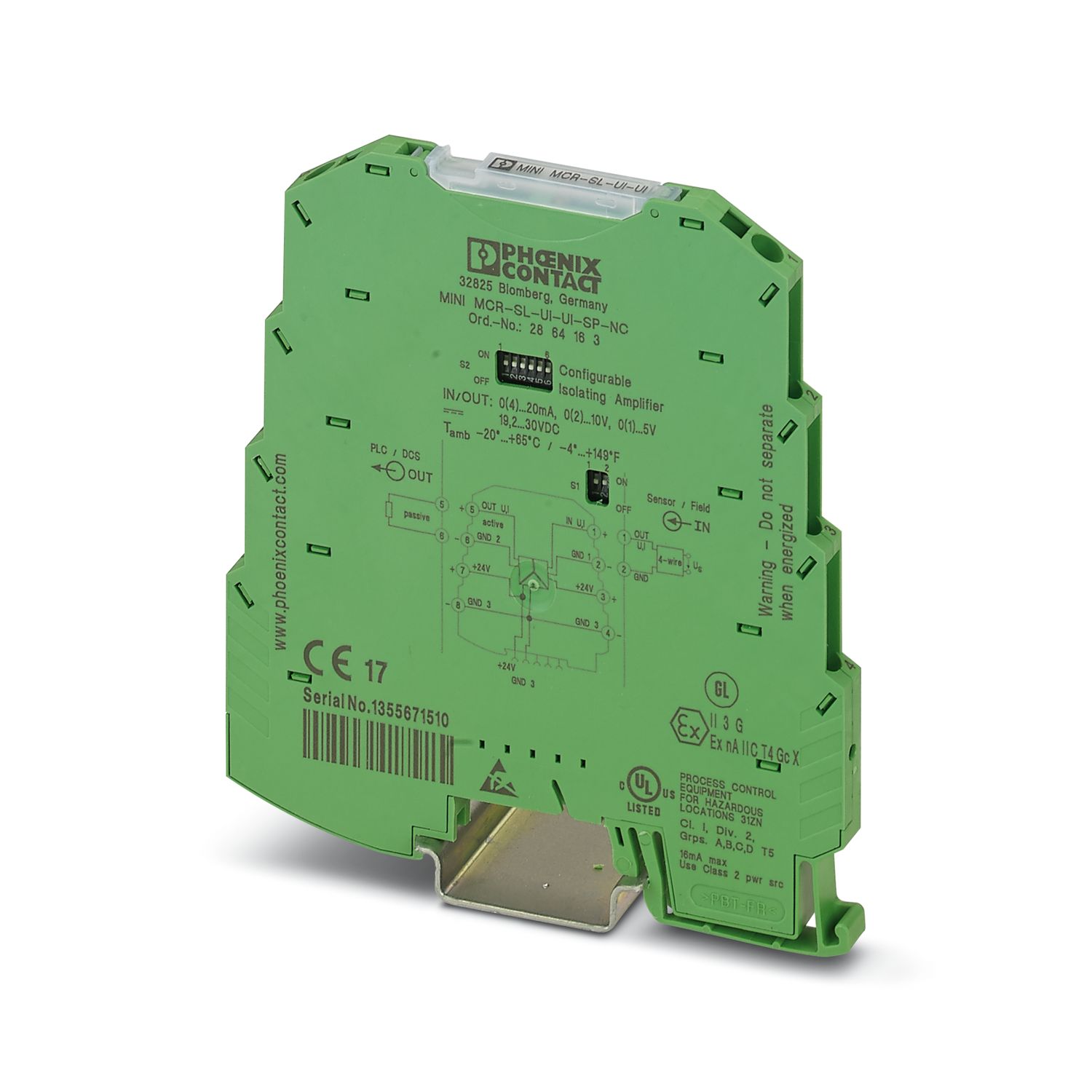 MINI MCR-SL-UI-UI-SP-NC - Signal conditioner - 2864163 MINI MCR-SL-UI-UI-SP-NC - Signal conditioner - 2864163
