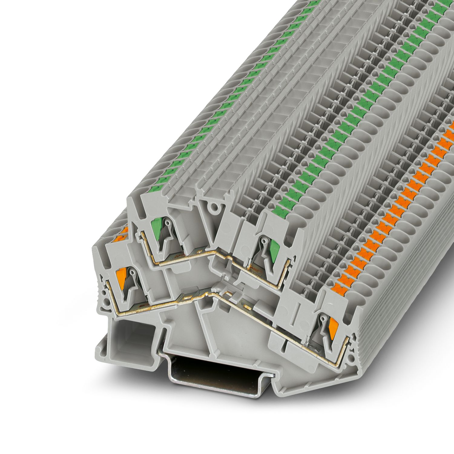 PTTBS 2,5/U-OG/O-GN - Double-level terminal block - 3209609 | Phoenix  Contact