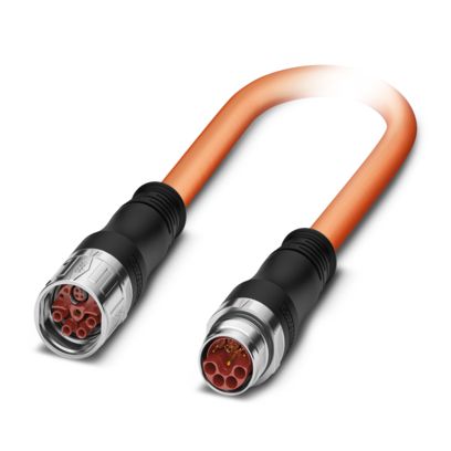 K-8E-M23M9/5,0-H00/M23F8-C5-S - Steckverbinder beidseitig kunststoffumspritzt