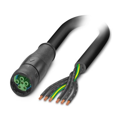 SAC-6P- 5,0-PUR/S15FS PE - Powerleitung