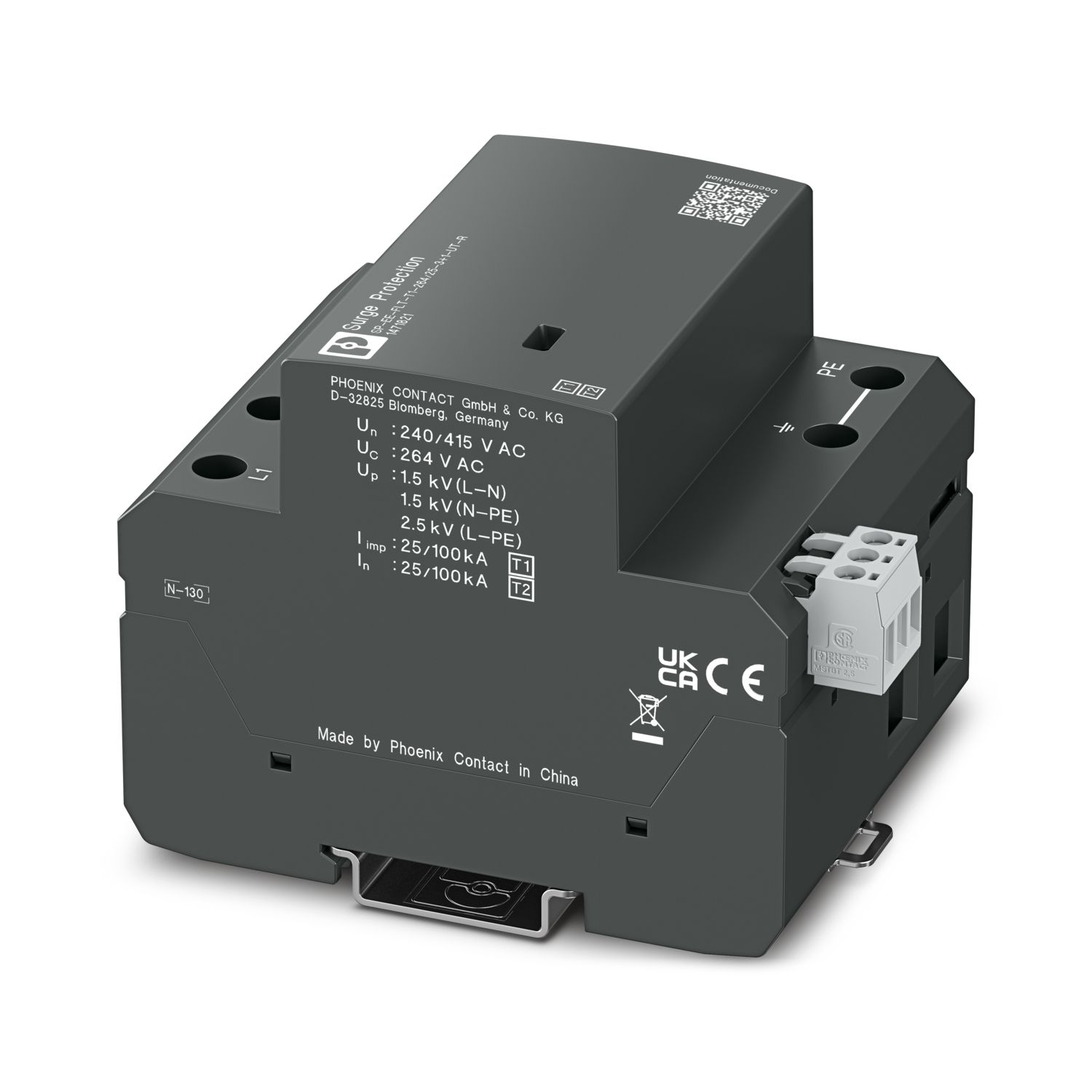 SP-EE-FLT-T1-264/25-3+1-UT-R - Type 1+2 combined lightning