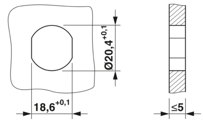 穿板式连接-SACC-E-M12MS-5PL-M20