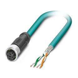 NBC- 1,0-93E/M12FSD - Network cable - 1407380 | Phoenix Contact