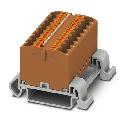 PTFIX 18X2,5-NS35A BN - Distribution block - 3273186 | Phoenix Contact