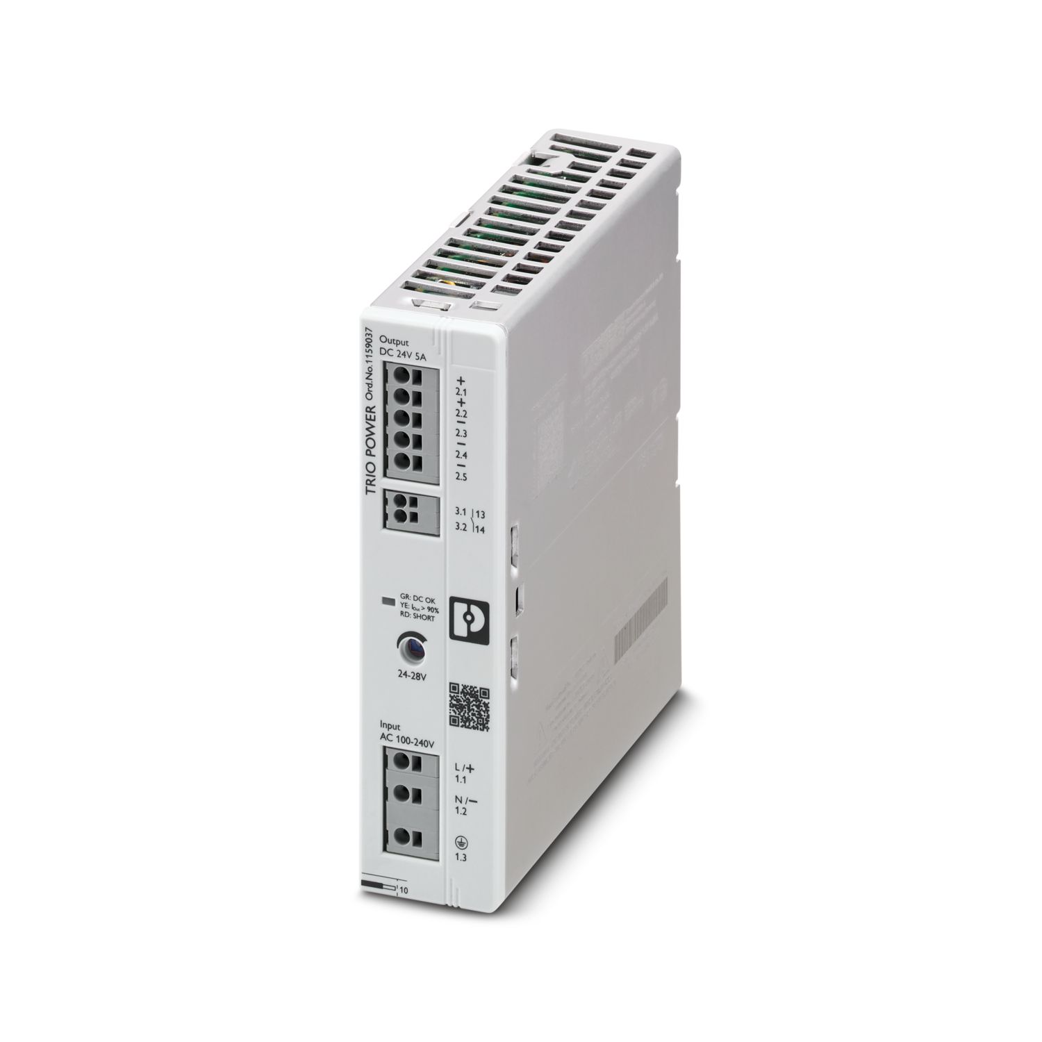 TRIO3-PS/1AC/24DC/5 - Power supply unit - 1159037 | Phoenix Contact