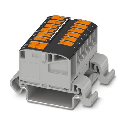 PTVFIX 6/12X2,5-NS35A BK - Verteilerblock