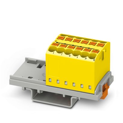 PTFIX 12X2,5-NS35 YE - Distribution block (3273028)
